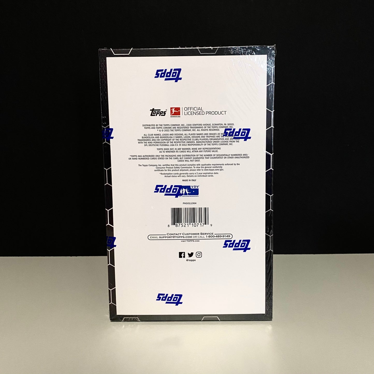 2021/22 Topps Chrome Bundesliga Soccer Hobby Rückseite