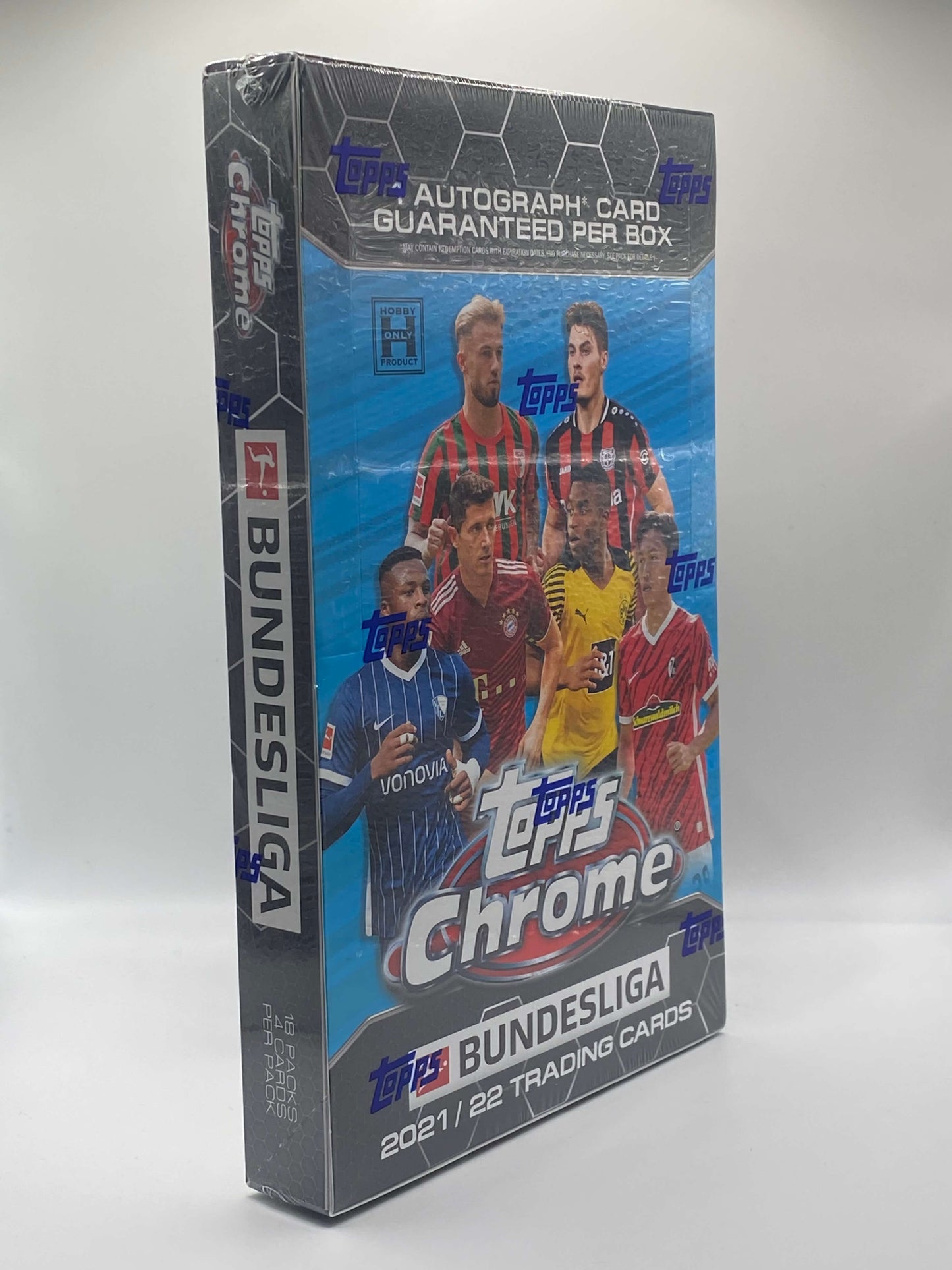 Topps Chrome Bundesliga 2021/22 Fußball Hobby Box – 1 Autogramm garantiert