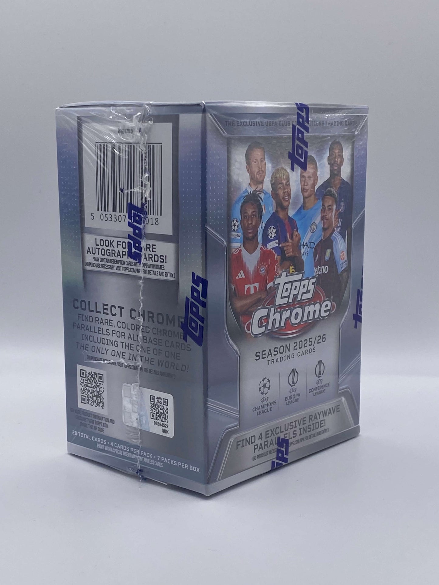 Topps Chrome UCC Fußball Blaster Box 2025/26